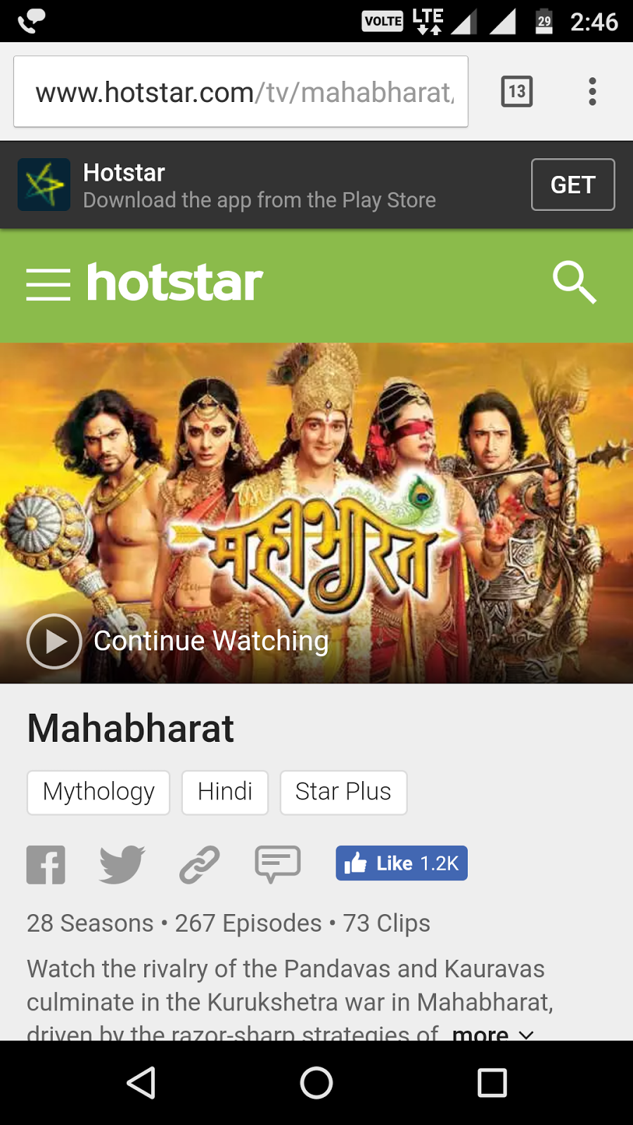 mahabharat star plus all episodes download